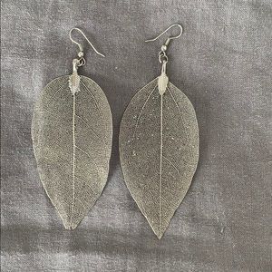 Silver Leaf Earrings